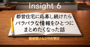 都営住宅に応募し続けたらバラバラな情報をひとつにまとめたくなった話